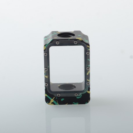 Mission XV Style Space Pod Boro Tank for SXK BB / Billet AIO Box Mod Kit - Black Yellow Green, Aluminum