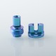 Authentic MK MODS Titanium TA Integrated Drip Tip for BB / Billet / Boro AIO Box Mod - Tiffany Blue