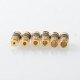 Wick'd Remix'd Sturdy MFG Style RBA Bridge for Billet / BB / Boro Tank - Bronze Gold, Air Pins 1.2, 2, 2.5, 3, 3.5, 4, 4.5mm