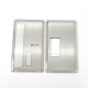 Authentic ETU Square Front + Back Door Panel Plates for BB / Billet Box Mod - Translucent Black, PCTG (2 PCS)