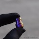 Authentic MK MODS Ti-Type2 4-in-1 Titanium Drip Tip + Button Set for dotMod dotAIO V2 - Rainbow Mesh