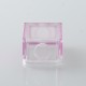 S-ProRo Style Boro Tank for SXK BB / Billet AIO Box Mod Kit - Pink + Clear, Aluminum + Acrylic