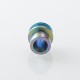 Authentic MK MODS Ti-type2 Drip Tip + Button Set for SXK BB / Billet - Rainbow, Titanium Alloy