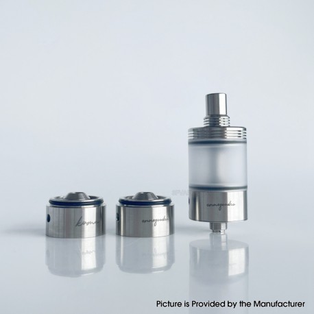 Kuma Style RTA Rebuildable Tank Atomizer - Silver, 4.5ml, 9 Air Pins + 3 Chambers, 22mm Diameter