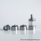 Kuma Style RTA Rebuildable Tank Atomizer - Silver, 4.5ml, 9 Air Pins + 3 Chambers, 22mm Diameter