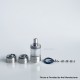 Kuma Style RTA Rebuildable Tank Atomizer - Silver, 4.5ml, 9 Air Pins + 3 Chambers, 22mm Diameter