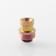 Authentic MK MODS Ti-type2 Drip Tip + Button Set for SXK BB / Billet - Pink, Titanium Alloy