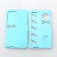 Authentic Rekavape ODB Replacement Front + Back Cover Panel Plate for dotAIO V2 - Blue, Aluminum Alloy + Carbon Fiber