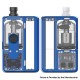 Authentic VandyVape Pulse AIO V2 80W Boro Box Mod Kit - Blue, VW 5~80W, 1 x 18650, 6ml