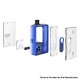 Authentic VandyVape Pulse AIO V2 80W Boro Box Mod Kit - Blue, VW 5~80W, 1 x 18650, 6ml