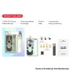 Authentic VandyVape Pulse AIO V2 80W Boro Box Mod Kit - Blue, VW 5~80W, 1 x 18650, 6ml