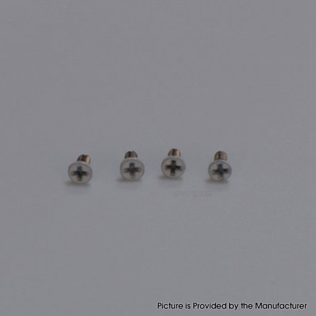 Authentic MK MODS Replacement Screws for Aspire Raga Aio Pod - White, (4 PCS)