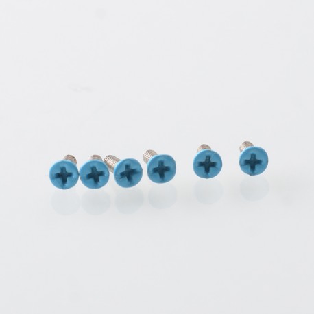 Authentic MK MODS Replacement Screws for Lost Vape Centaurus B80 AIO Kit - Blue (6 PCS)