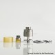 ParavozZ k5k Style RDTA Rebuildable Dripping Tank Atomizer - Silver, Titanium Alloy + Glass, 22mm Diameter