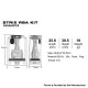 Authentic Ambition Mods STRIX RBA Boro Tank Kit for Billet / BB / Boro Mod - Black, 5 PCS Air Pin 1.0, 2.0, 2.5, 3.0, 3.5mm