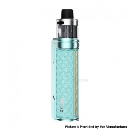 [Ships from Bonded Warehouse] Authentic Voopoo Drag X2 80W Box Mod Kit with PnP X Cartridge DTL - Snow Blue, 5~80W, 5ml, 0.3ohm