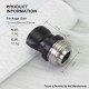 SXK Monarchy Thick Hybrid Style DL Drip Tip for BB / Billet / Boro AIO Box Mod - Brown, PEI + Stainless Steel