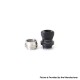 SXK Monarchy Thick Hybrid Style DL Drip Tip for BB / Billet / Boro AIO Box Mod - Black, POM + Stainless Steel