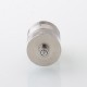 ParavozZ k5k Style RDTA Rebuildable Dripping Tank Atomizer - Silver, Titanium Alloy + Glass, 22mm Diameter