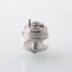 ParavozZ k5k Style RDTA Rebuildable Dripping Tank Atomizer - Silver, Titanium Alloy + Glass, 22mm Diameter