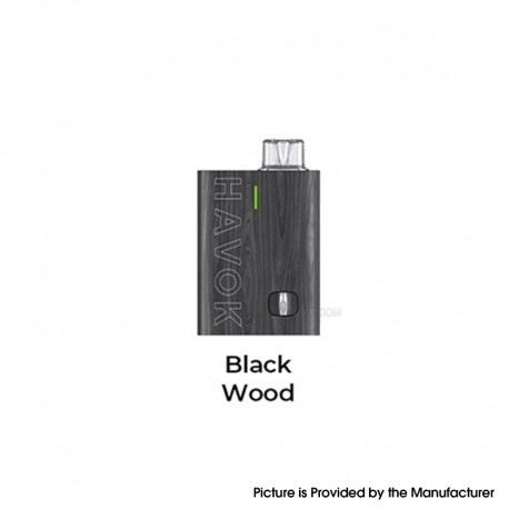 [Ships from Bonded Warehouse] Authentic Uwell Havok R Pod System Kit - Black Wood, 950mAh, 3ml, 0.6ohm