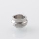 SXK Monarchy Thick Hybrid Style DL Drip Tip for BB / Billet / Boro AIO Box Mod - White, POM + Stainless Steel