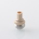 SXK Monarchy Smooth Style DL Drip Tip for BB / Billet / Boro AIO Box Mod - Beige, PEEK + Stainless Steel