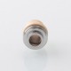 SXK Monarchy Smooth Style DL Drip Tip for BB / Billet / Boro AIO Box Mod - Beige, PEEK + Stainless Steel