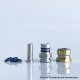 Mission Tips V2 Mini Nuke Style Drip Tip for dotMod dotAIO V1 / V2 Pod - Gold, SS + Titanium