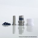 Mission Tips V2 Mini Nuke Style Drip Tip for dotMod dotAIO V1 / V2 Pod - White, SS + POM