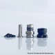 Mission Tips V2 Mini Nuke Style Drip Tip for dotMod dotAIO V1 / V2 Pod - Black, SS + POM