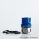 Monarchy Inverted Whistle Dama Style Drip Tip for BB / Billet / Boro AIO Box Mod - Blue, Stainless Steel