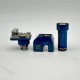 Psychomod Xcentred Style RBA Bridge for Billet / BB / Boro Mod - Blue, 5 PCS Air Pin 1.5 / 2.0 / 3.0 / 3.5 / 4.0mm