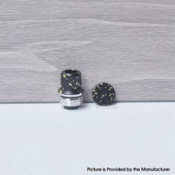 Authentic MK MODS TB Boro Drip Tip and Button for VandyVape Pulse AIO V2 80W Boro Box Mod Kit - Black Galaxy