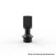 Authentic Auguse V3 510 Drip Tip for RTA / RDA / RDTA Atomizer - Black + Black, SS + POM