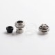 Authentic Advken Mad Hatter RTA Rebuildable Tank Atomizer - Silver, 2.0ml, 24mm Diameter