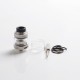 Authentic Advken Mad Hatter RTA Rebuildable Tank Atomizer - Silver, 2.0ml, 24mm Diameter