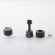 BY-KA V.10 Style MTL RTA Rebuildable Tank Atomizer - Matte Black, 5ml, 22mm, Standard Version