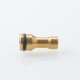 Mission XV Style RDL 510 Drip Tip for RDA / RTA / RDTA Atomizer - Gold, Stainless Steel