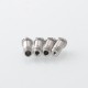 Authentic Ambition Mods STRIX RBA Boro Bridge for Billet / BB / Boro Mod - Silver, 5 PCS Air Pin 1.0, 2.0, 2.5, 3.0, 3.5mm