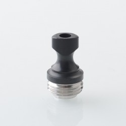 SXK Monarchy Rook Style MTL Drip Tip for BB / Billet / Boro AIO Box Mod - Black, POM + Stainless Steel