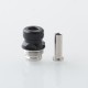 Mission Tips V2 Mini Nuke Style Drip Tip for dotMod dotAIO V1 / V2 Pod - Black, SS + POM