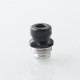 Mission Tips V2 Mini Nuke Style Drip Tip for dotMod dotAIO V1 / V2 Pod - Black, SS + POM