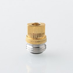 Monarchy Inverted Whistle Dama Style Drip Tip for BB / Billet / Boro AIO Box Mod - Gold, Stainless Steel