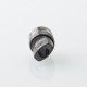 Monarchy Inverted Whistle Dama Style Drip Tip for BB / Billet / Boro AIO Box Mod - Black, Stainless Steel