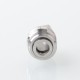 Monarchy Inverted Whistle Dama Style Drip Tip for BB / Billet / Boro AIO Box Mod - Silver, Stainless Steel