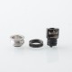 Monarchy Inverted Whistle MNCH Style Drip Tip for BB / Billet / Boro AIO Box Mod - Black, Stainless Steel