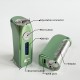 Stratum V6S Style DNA 60W VW Box Mod - Brown, SS + PEI, 1~60W, 1 x 18650, Evolv DNA60 Chipset