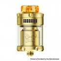 [Ships from Bonded Warehouse] Authentic Hellvape Dead Rabbit 3 RTA Atomizer - Gold, 5.5ml, 2024 Edition, 25mm Diameter