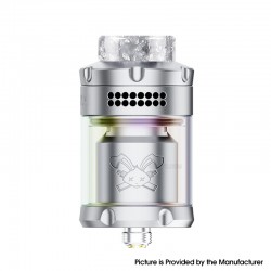 [Ships from Bonded Warehouse] Authentic Hellvape Dead Rabbit 3 RTA Atomizer - Silver, 5.5ml, 2024 Edition, 25mm Diameter